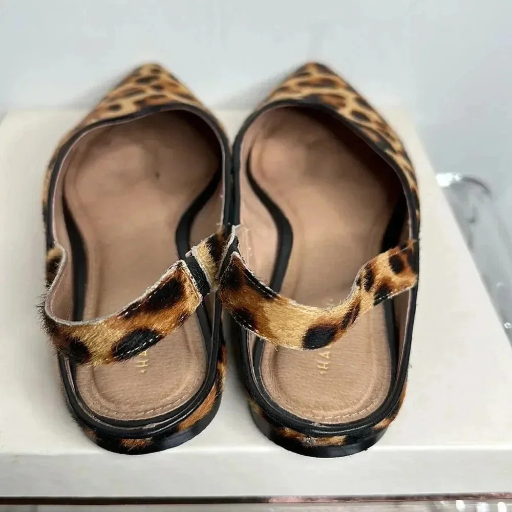 Halogen Leopard Print Mules - Picture 7 of 10